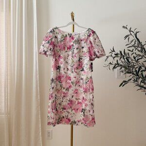 Jessica Howard Floral Mesh Dress | NWT $138 Retail | 3D Appliqué | Size 16